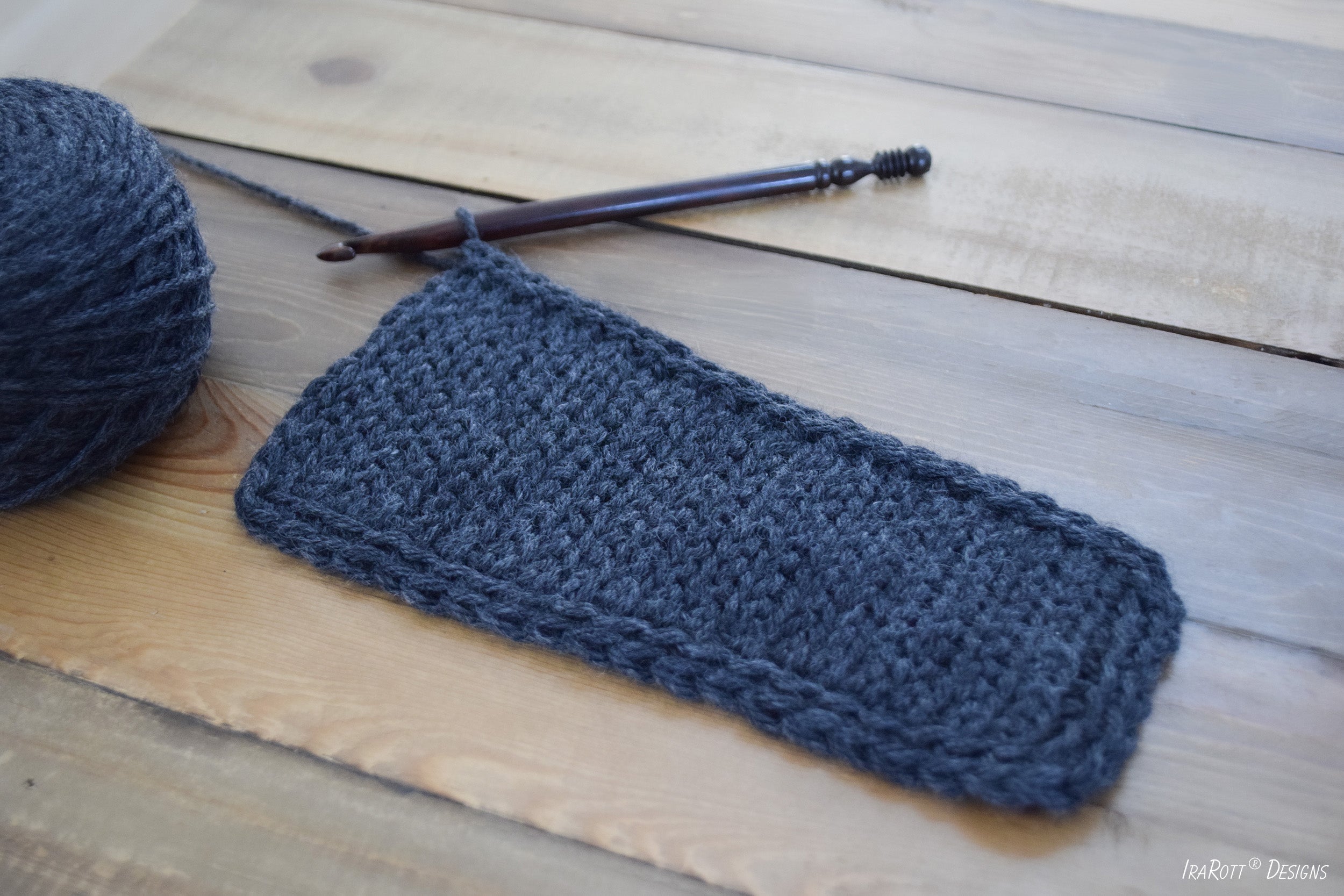 Stacked Slip Stitch Edging (Crochet I-Cord Look) – IraRott Designs