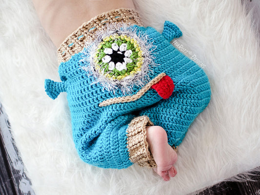 Plutonian Paul Alien Monster Pants Crochet Pattern