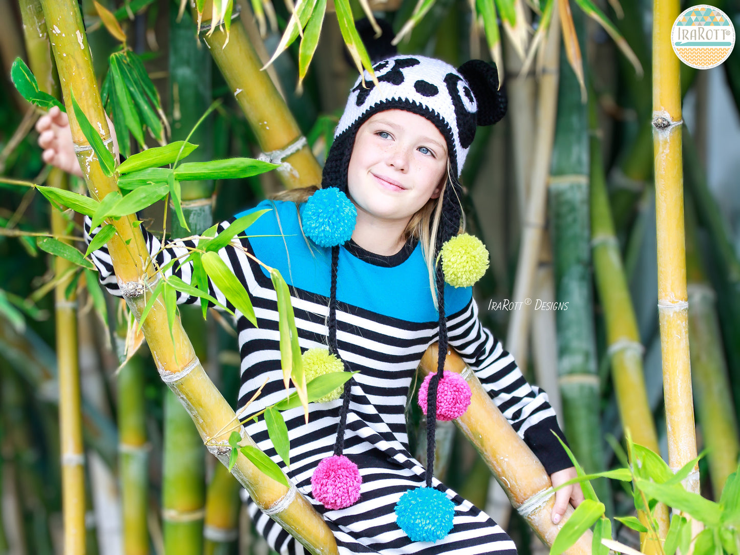 Amanda the Rock-n-Roll Panda Hat Crochet Pattern