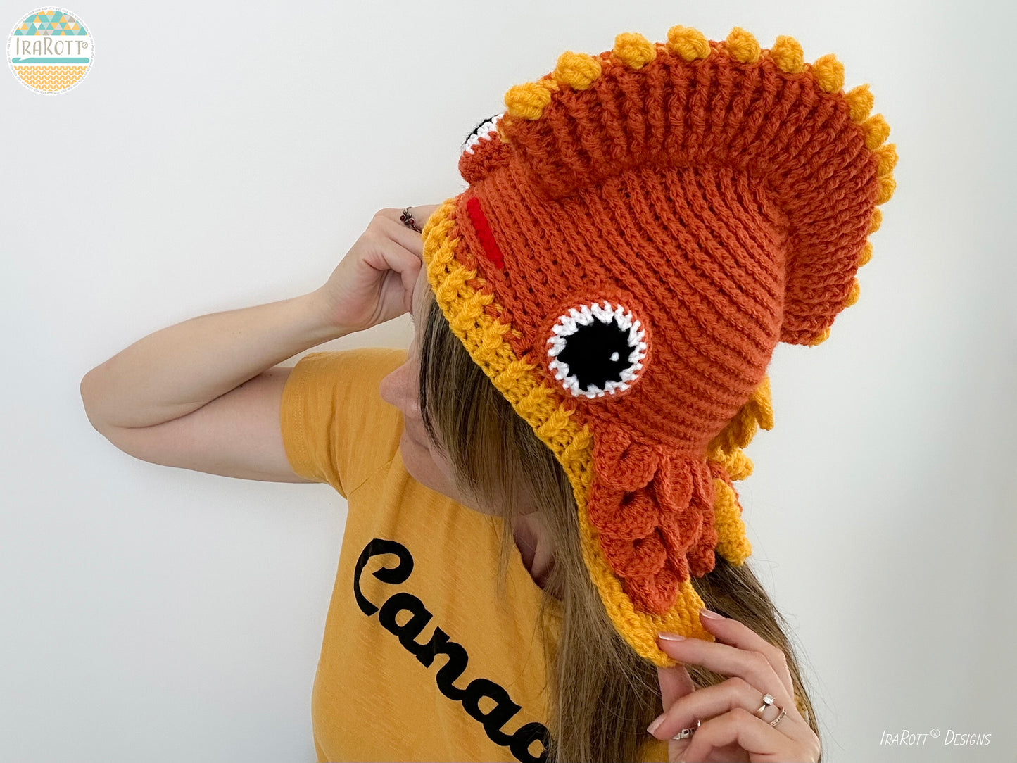 Amber The Fancy Goldfish Hat Crochet Pattern