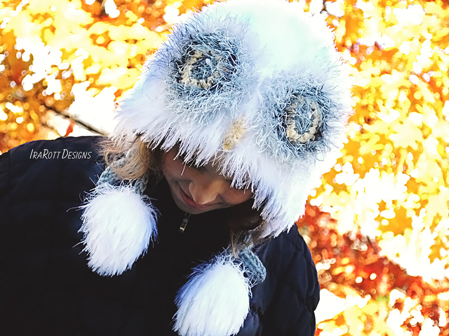 Arctic Snowy Owl Bonnet Crochet Pattern