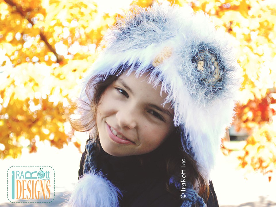 Arctic Snowy Owl Bonnet Crochet Pattern