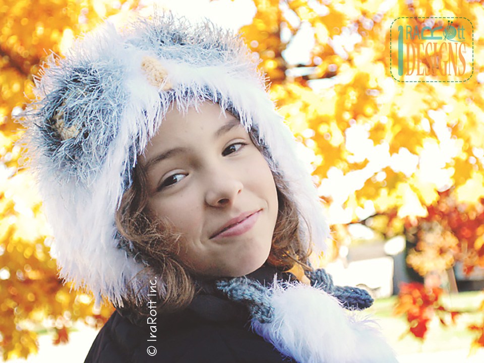 Arctic Snowy Owl Bonnet Crochet Pattern