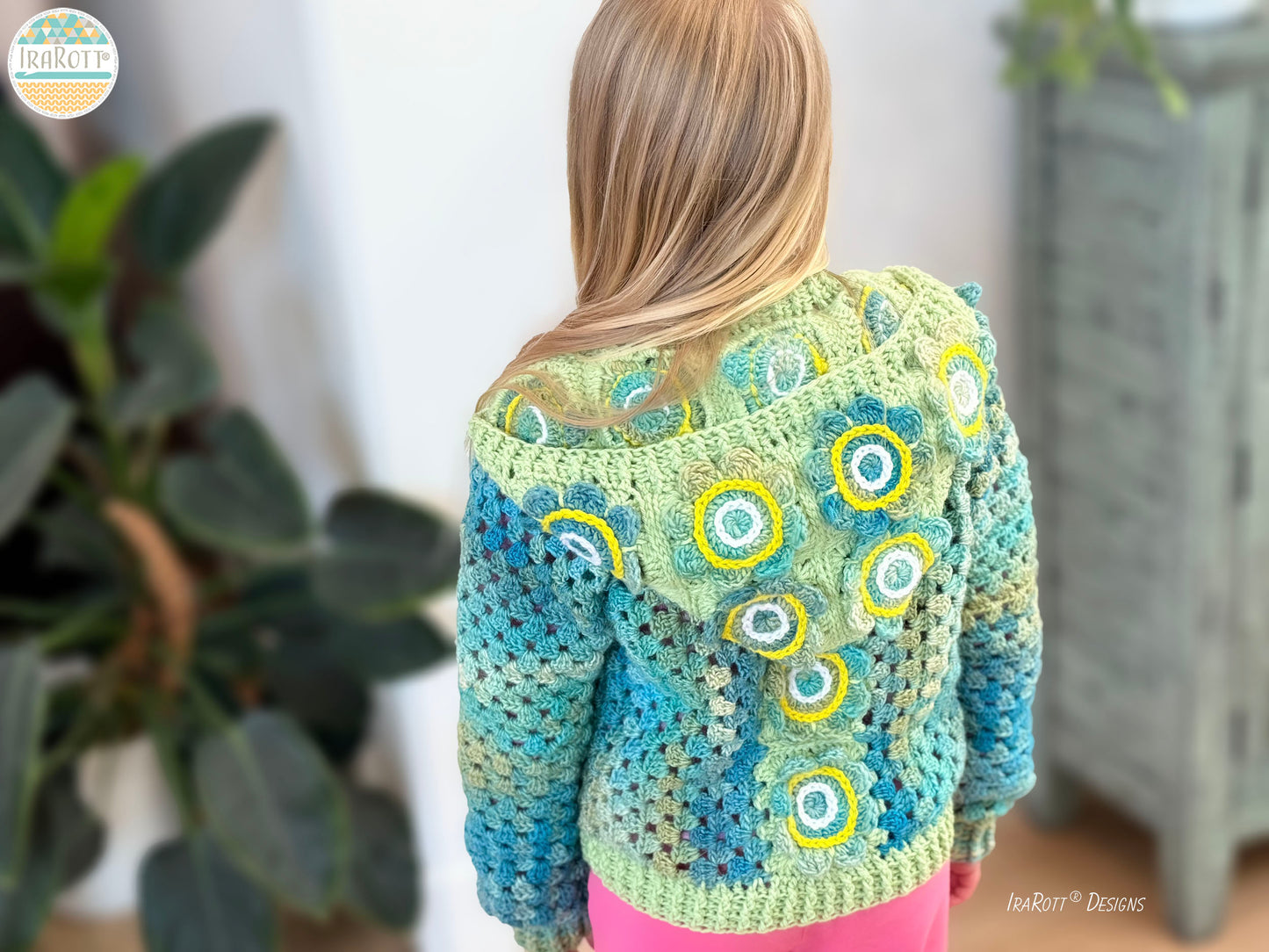 Awesome Blossom Kids' Cardigan Crochet Pattern