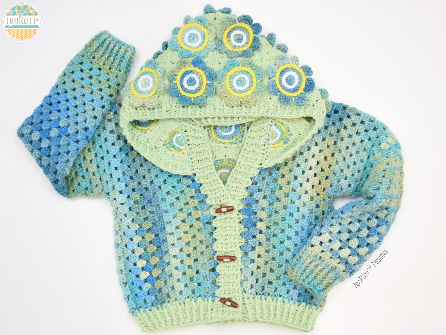 Awesome Blossom Kids' Cardigan Crochet Pattern