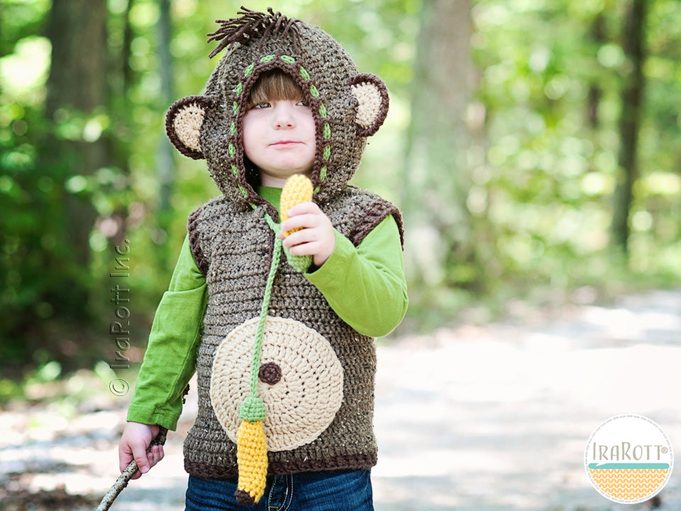 Chip The Banana Monkey Vest Crochet Pattern