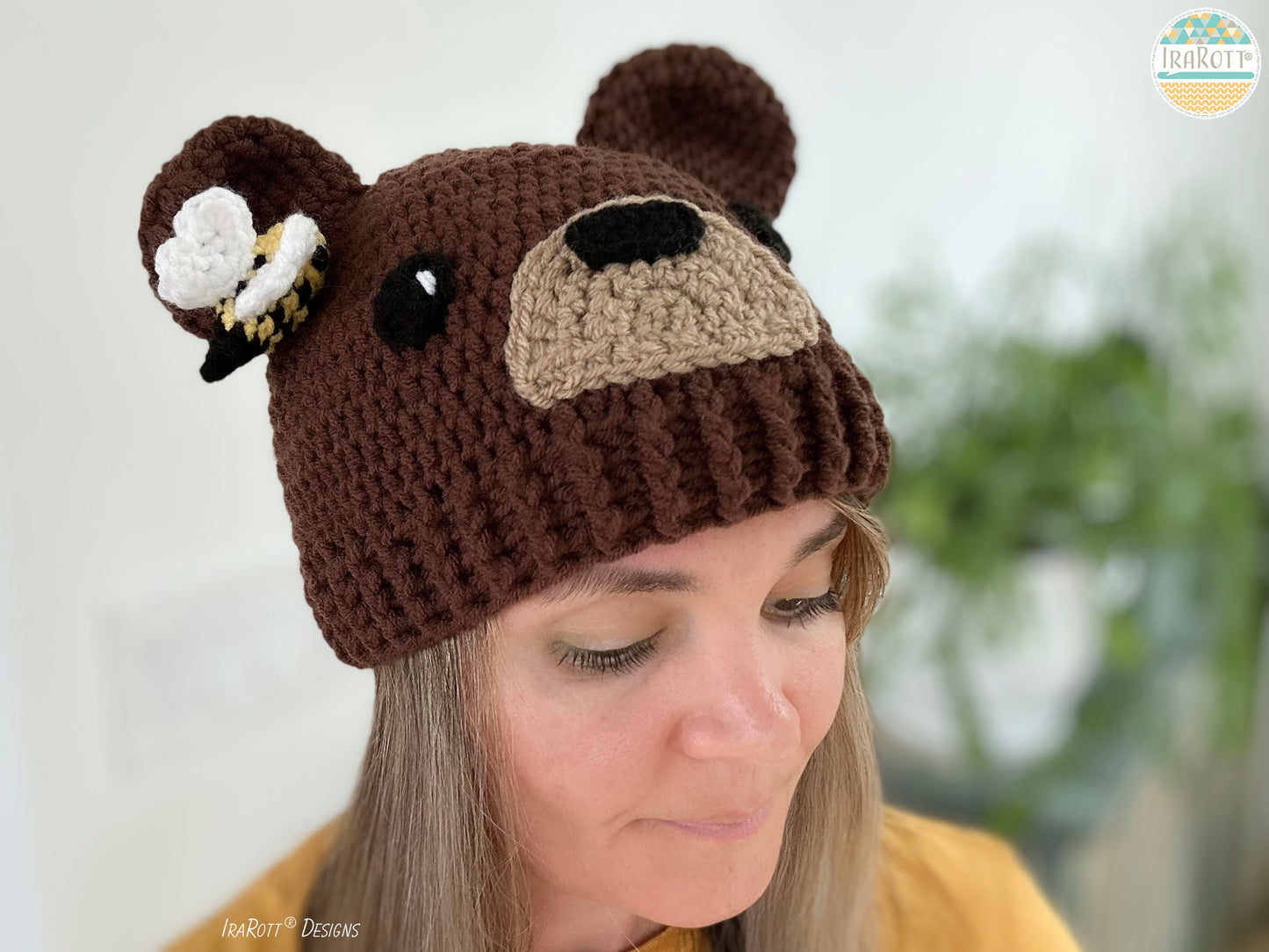 Bean The Bear With Bee Hat Crochet Pattern