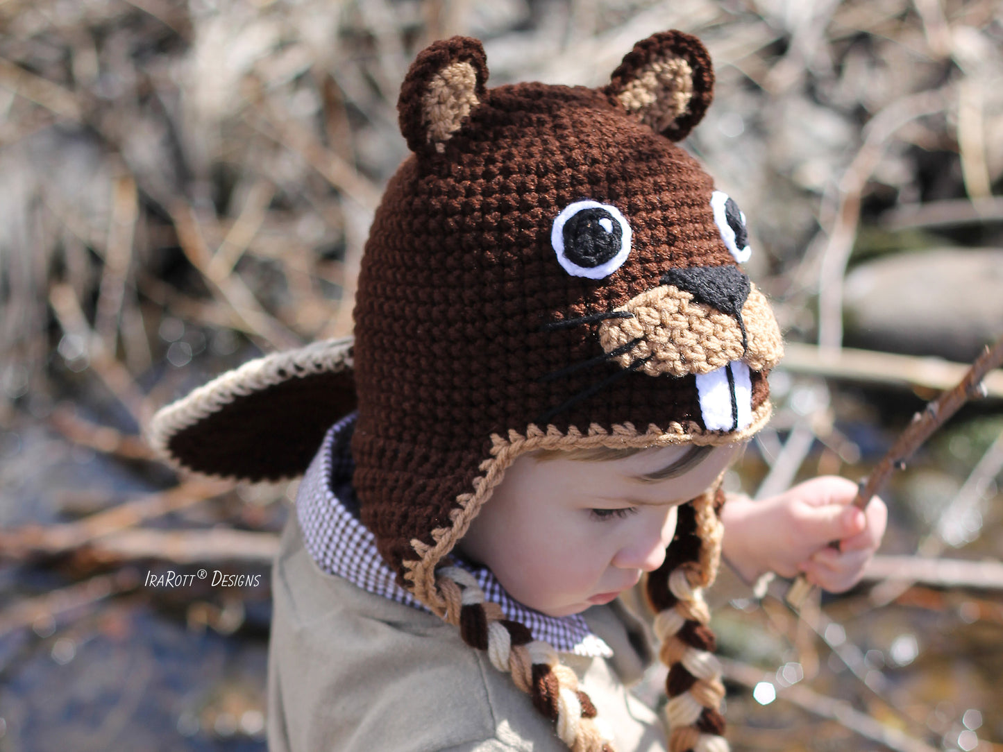 Justin The Canadian Beaver Hat Crochet Pattern