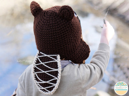 Justin The Canadian Beaver Hat Crochet Pattern