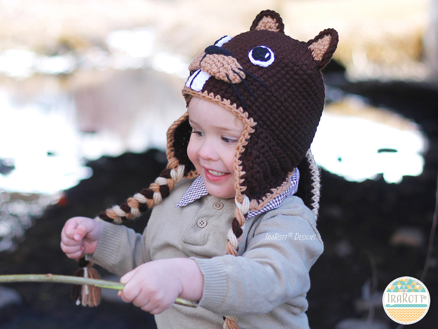 Justin The Canadian Beaver Hat Crochet Pattern