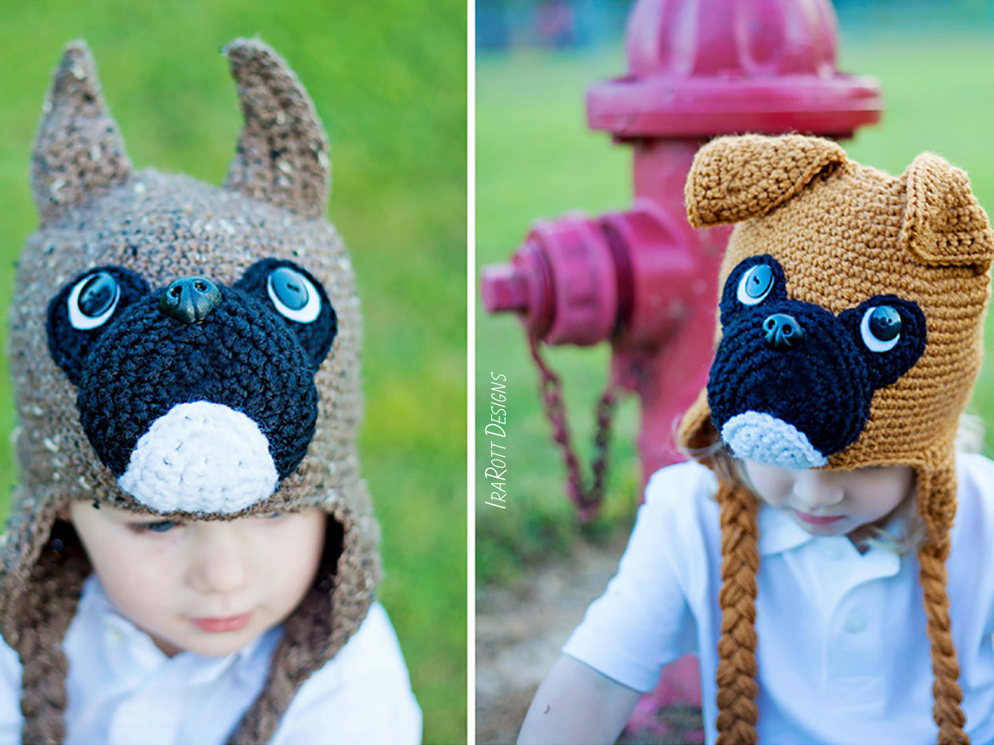 Duncan the Boxer Puppy Dog Hat Crochet Pattern