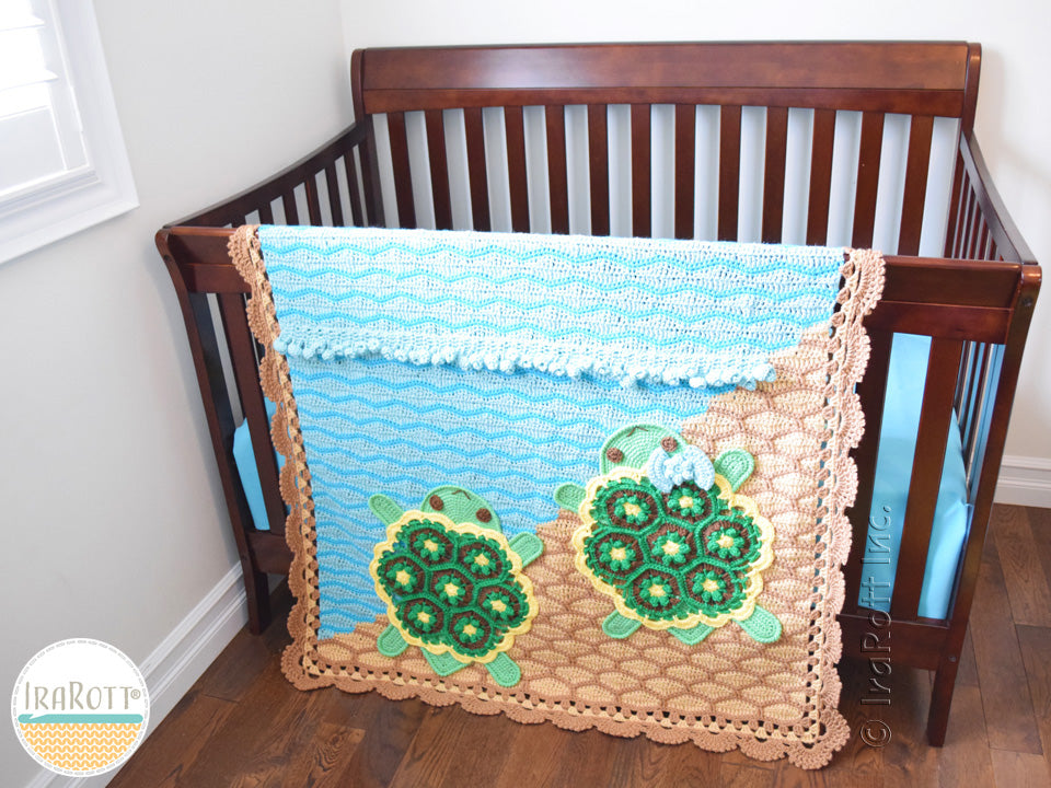 Bubbles The Turtle Blanket Crochet Pattern