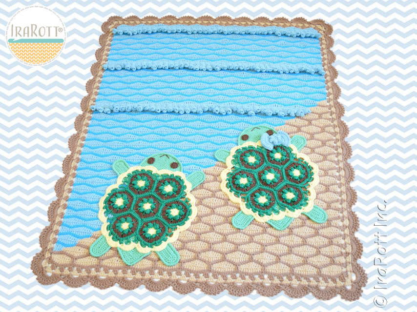 Bubbles The Turtle Blanket Crochet Pattern