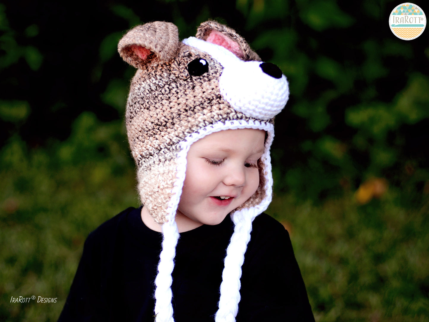 Buddy the Jack Russell Terrier Puppy Dog Hat Crochet Pattern
