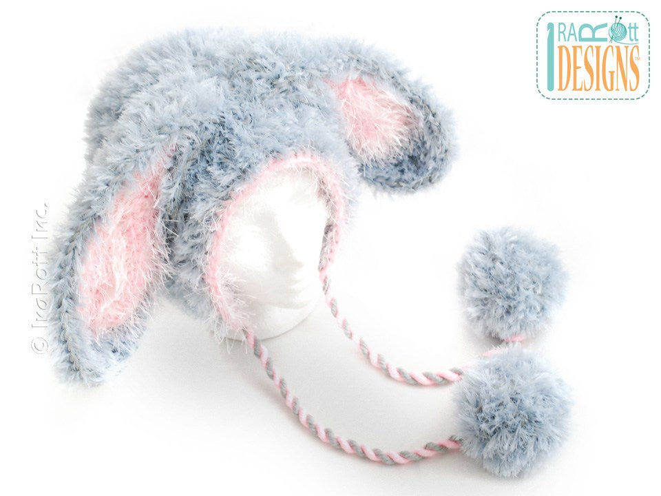 Fluffy the Bunny Bonnet Crochet Pattern