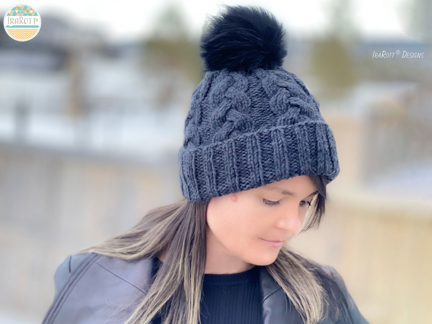 Alberta Cable Hat Knitting Pattern