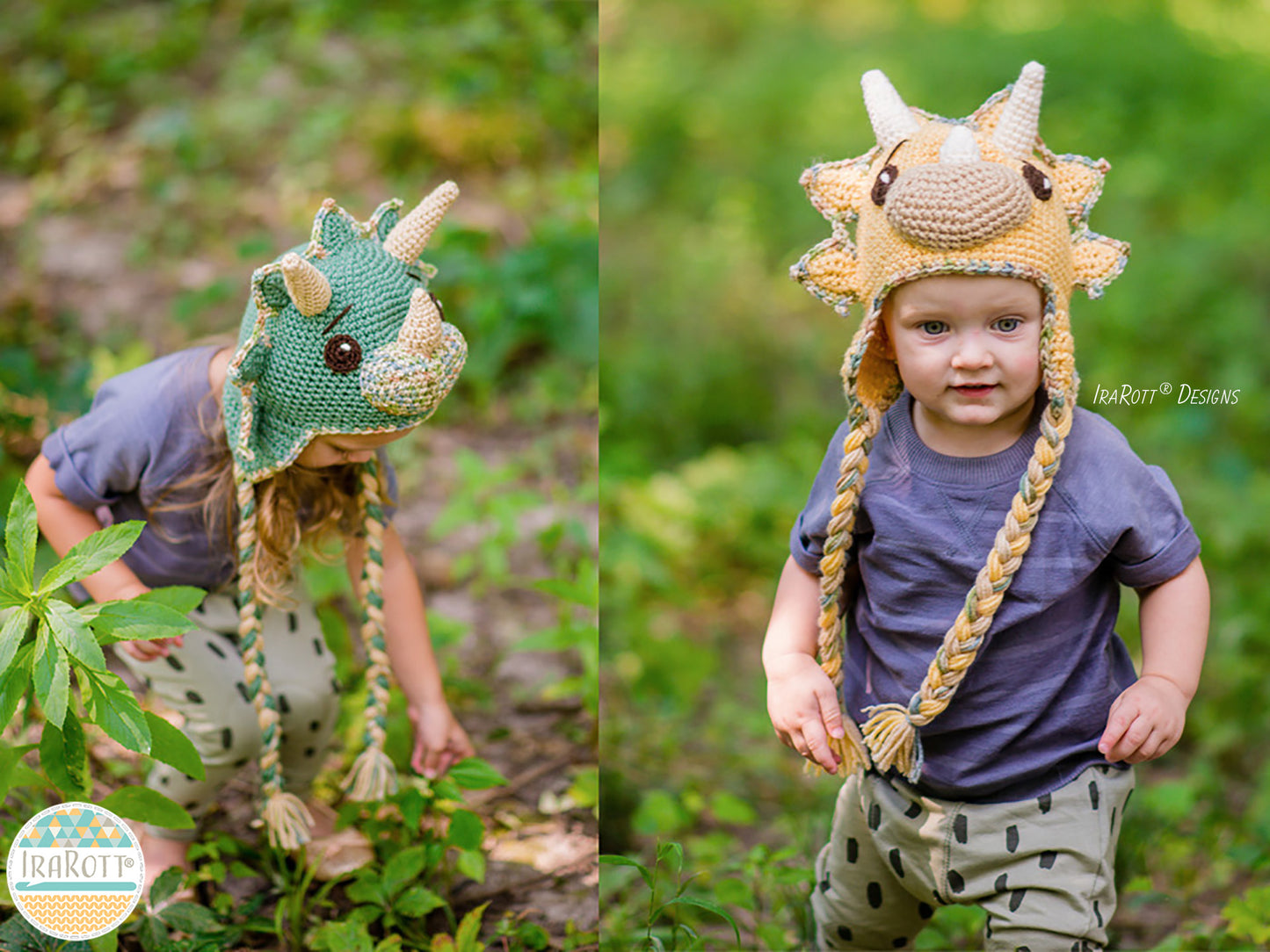 Tops The Triceratops Dinosaur Hat Crochet Pattern