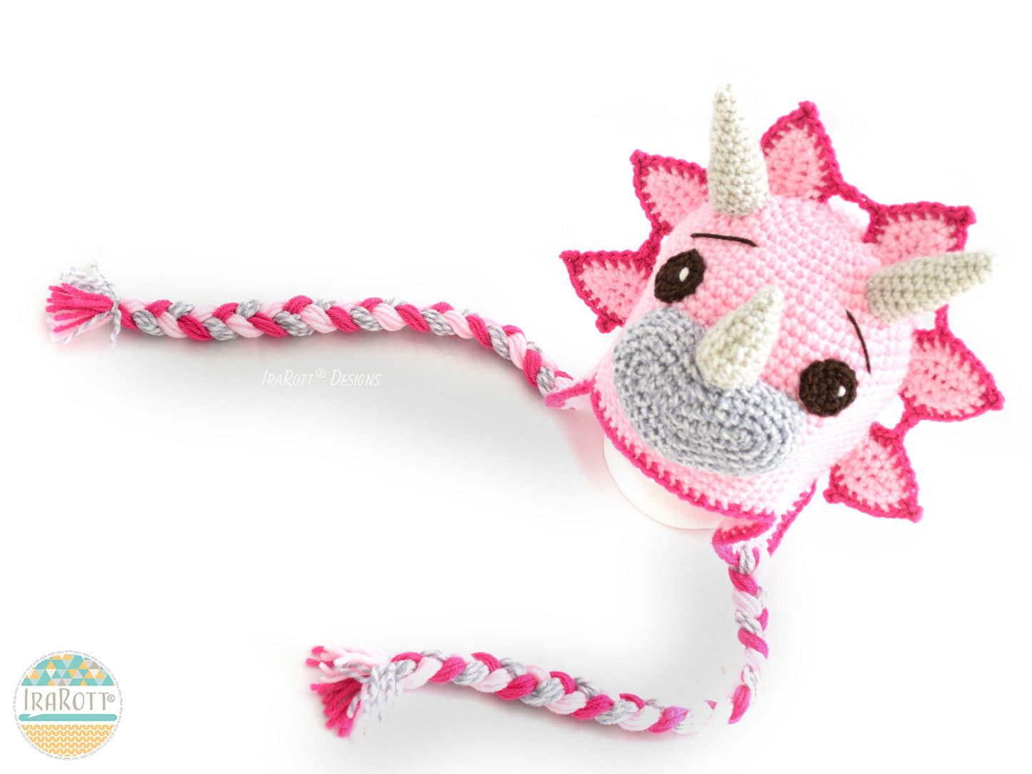 Tops The Triceratops Dinosaur Hat Crochet Pattern