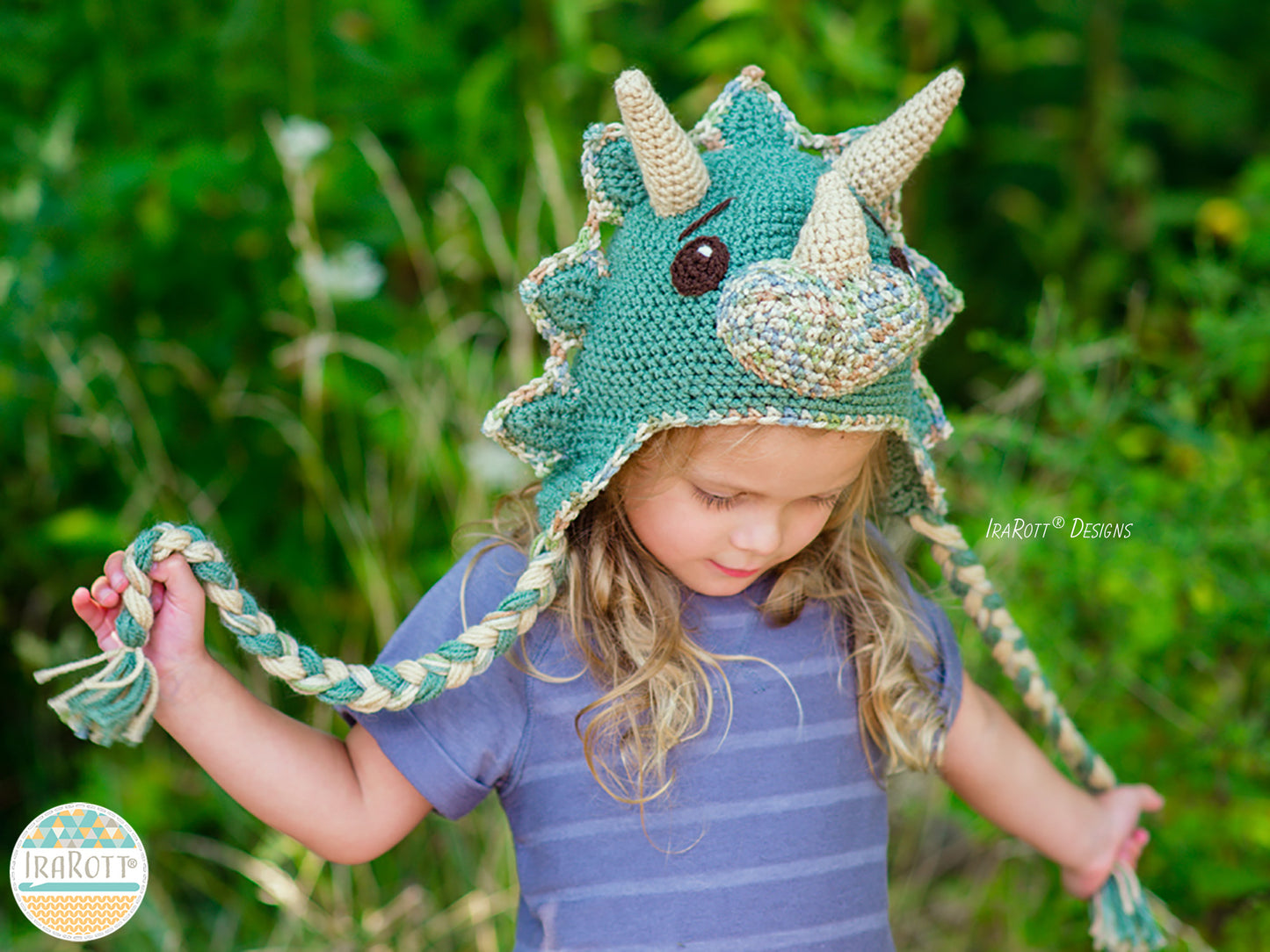 Tops The Triceratops Dinosaur Hat Crochet Pattern