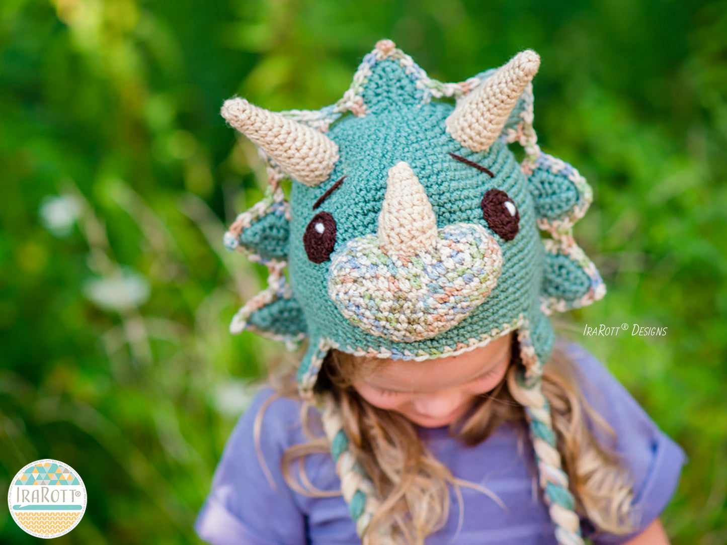 Tops The Triceratops Dinosaur Hat Crochet Pattern