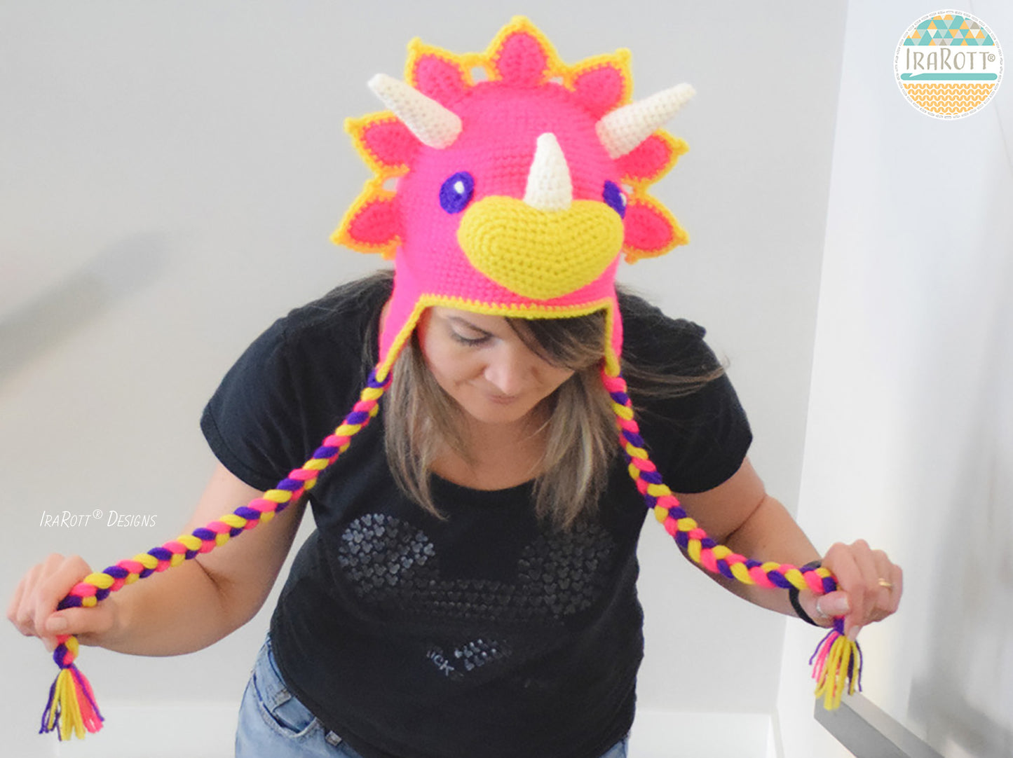 Tops The Triceratops Dinosaur Hat Crochet Pattern