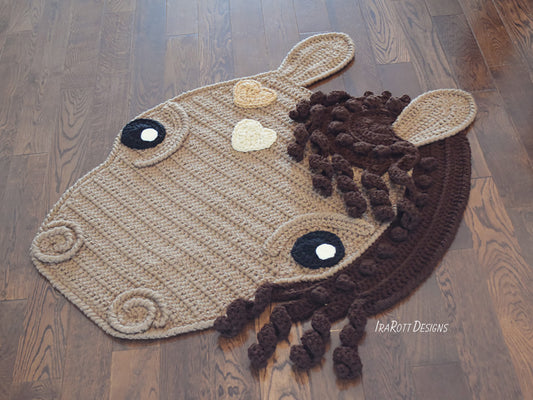 Chestnut The Loyal Horse Rug Crochet Pattern