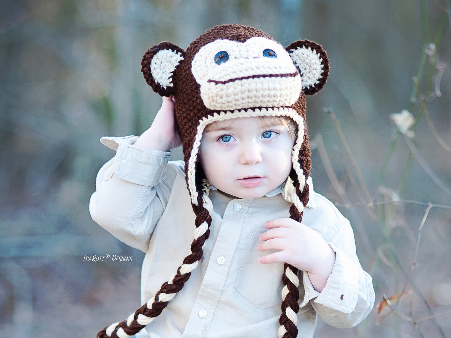 Chip The Chimpanzee Monkey Hat Crochet Pattern