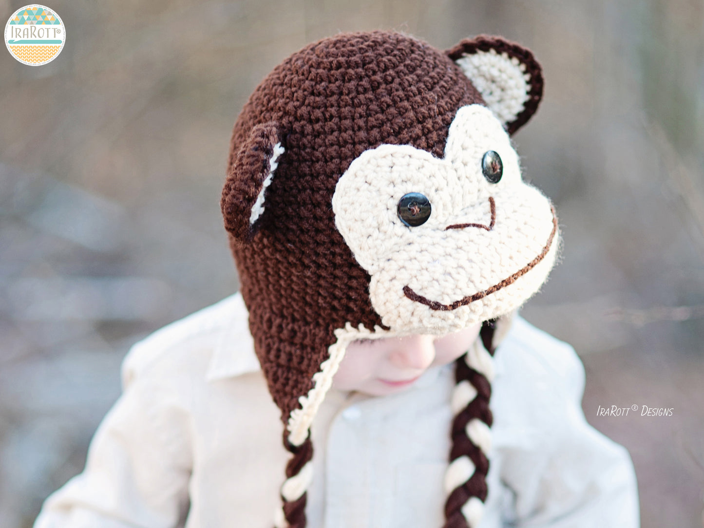 Chip The Chimpanzee Monkey Hat Crochet Pattern