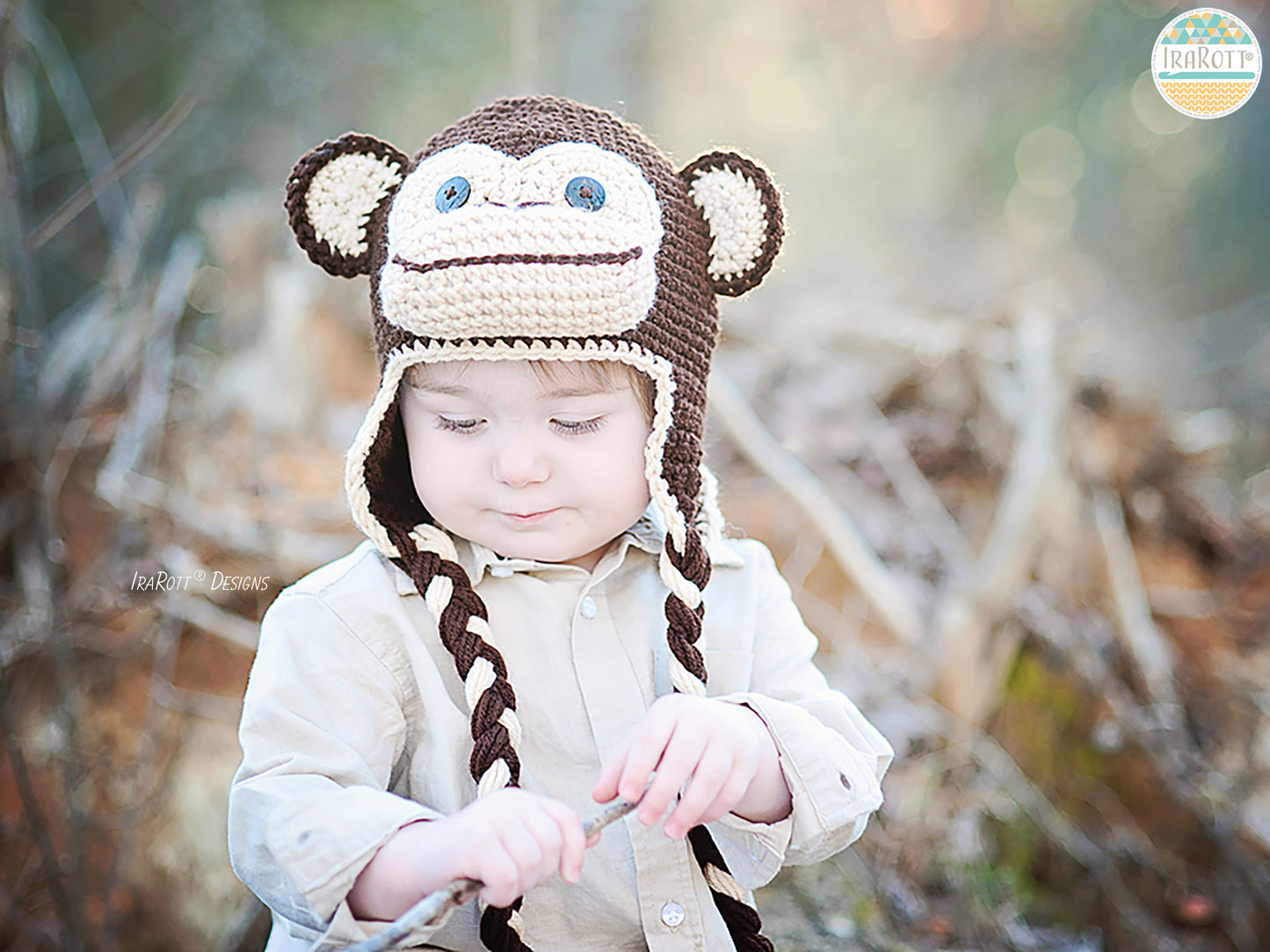 Chip The Chimpanzee Monkey Hat Crochet Pattern