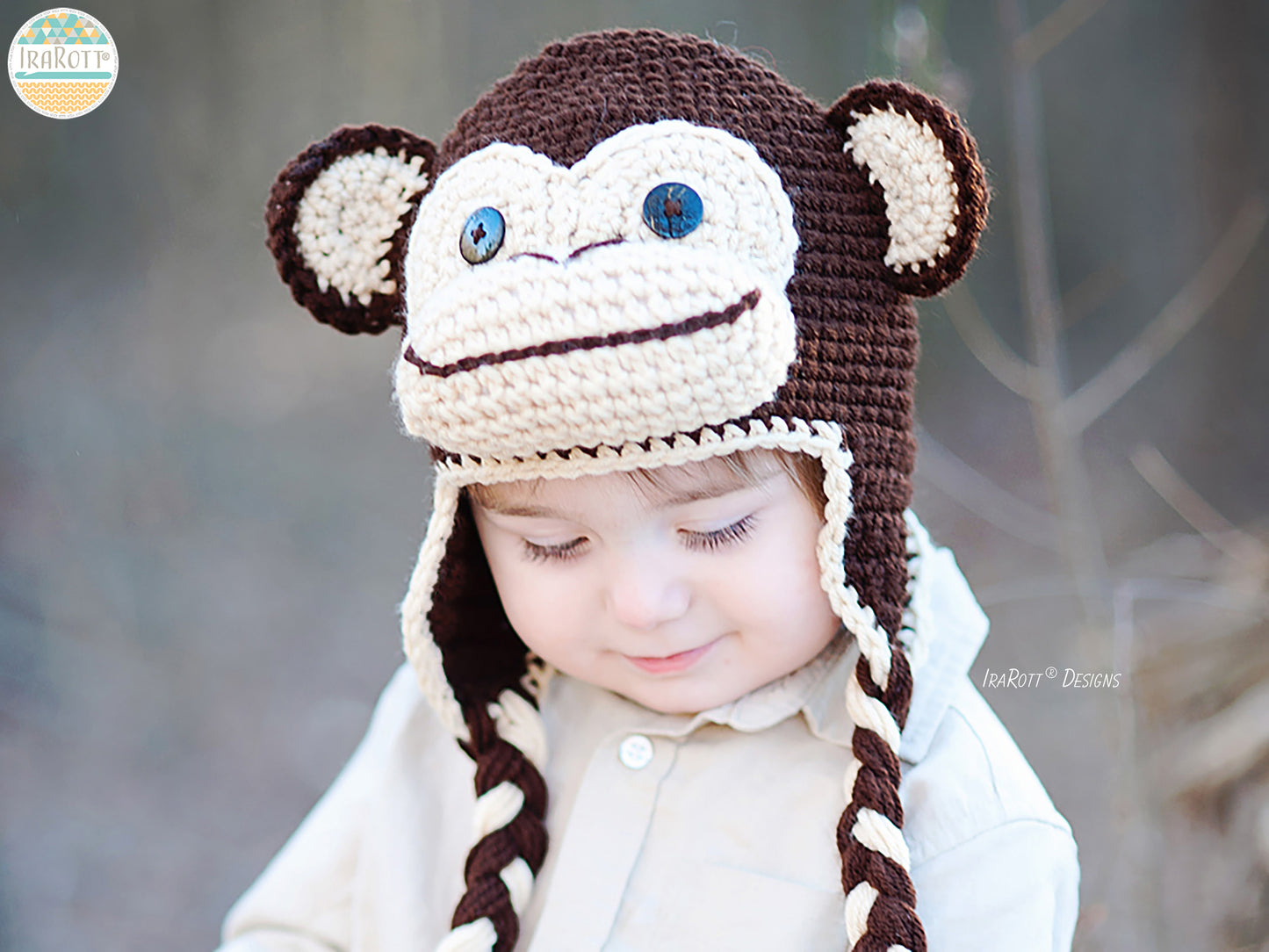 Chip The Chimpanzee Monkey Hat Crochet Pattern