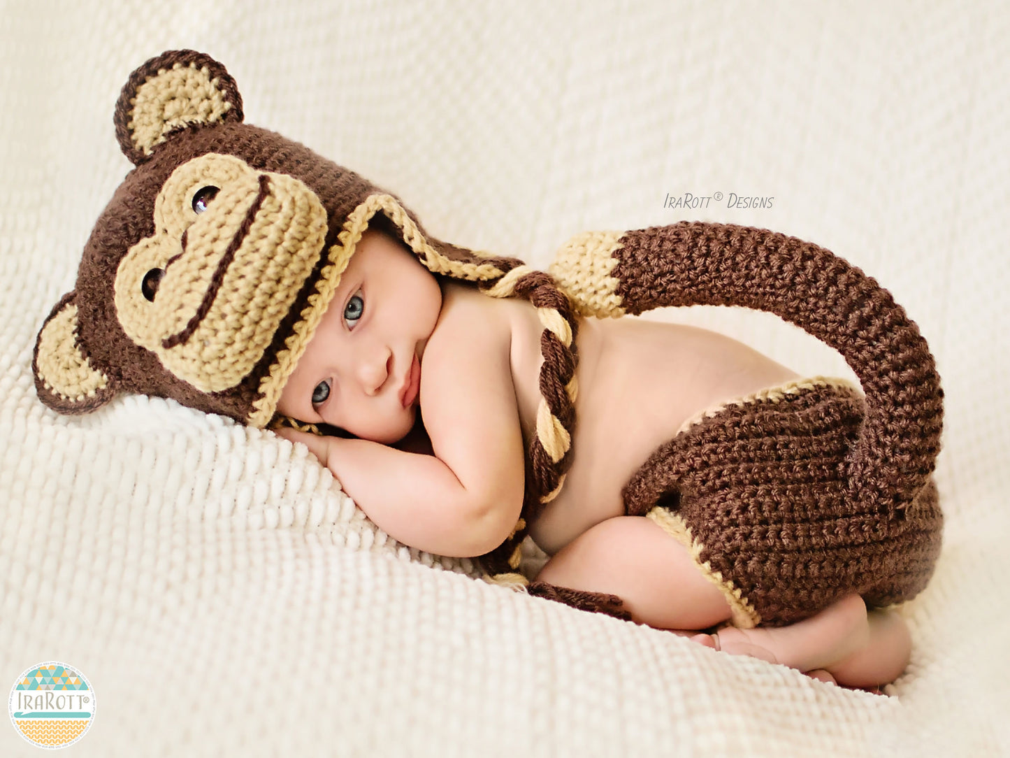 Chip the Monkey Baby Set Crochet Pattern