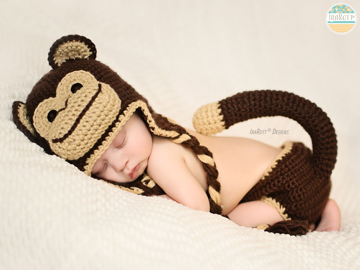 Chip the Monkey Baby Set Crochet Pattern