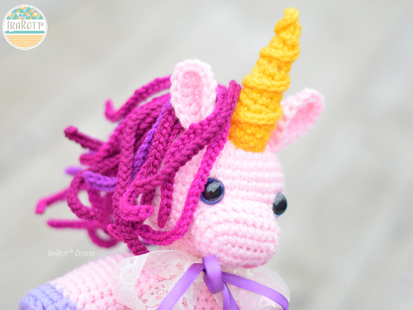 Sophia The Chubby Little Unicorn Amigurumi Crochet Pattern