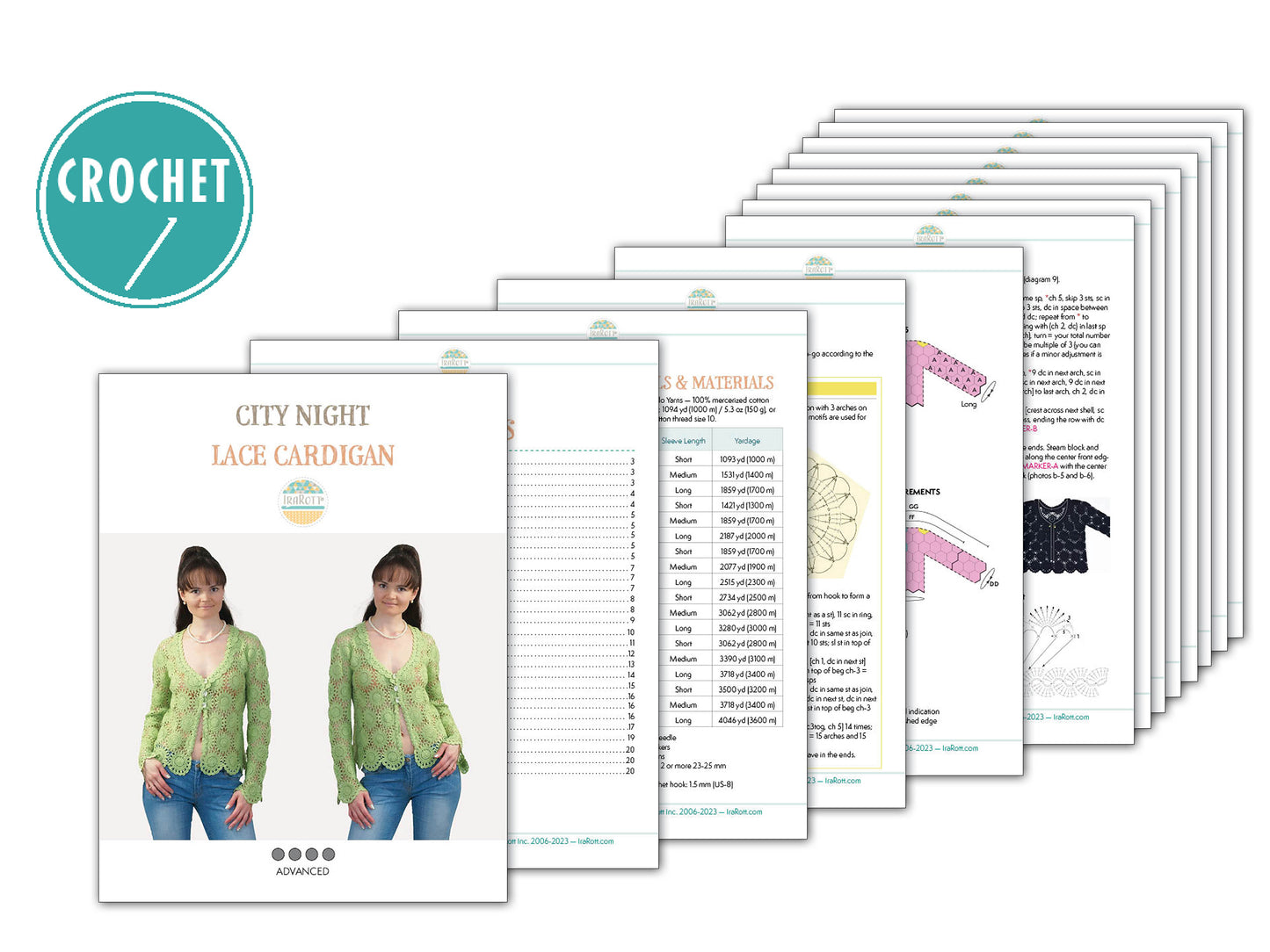 City Night Lace Cardigan Crochet Pattern