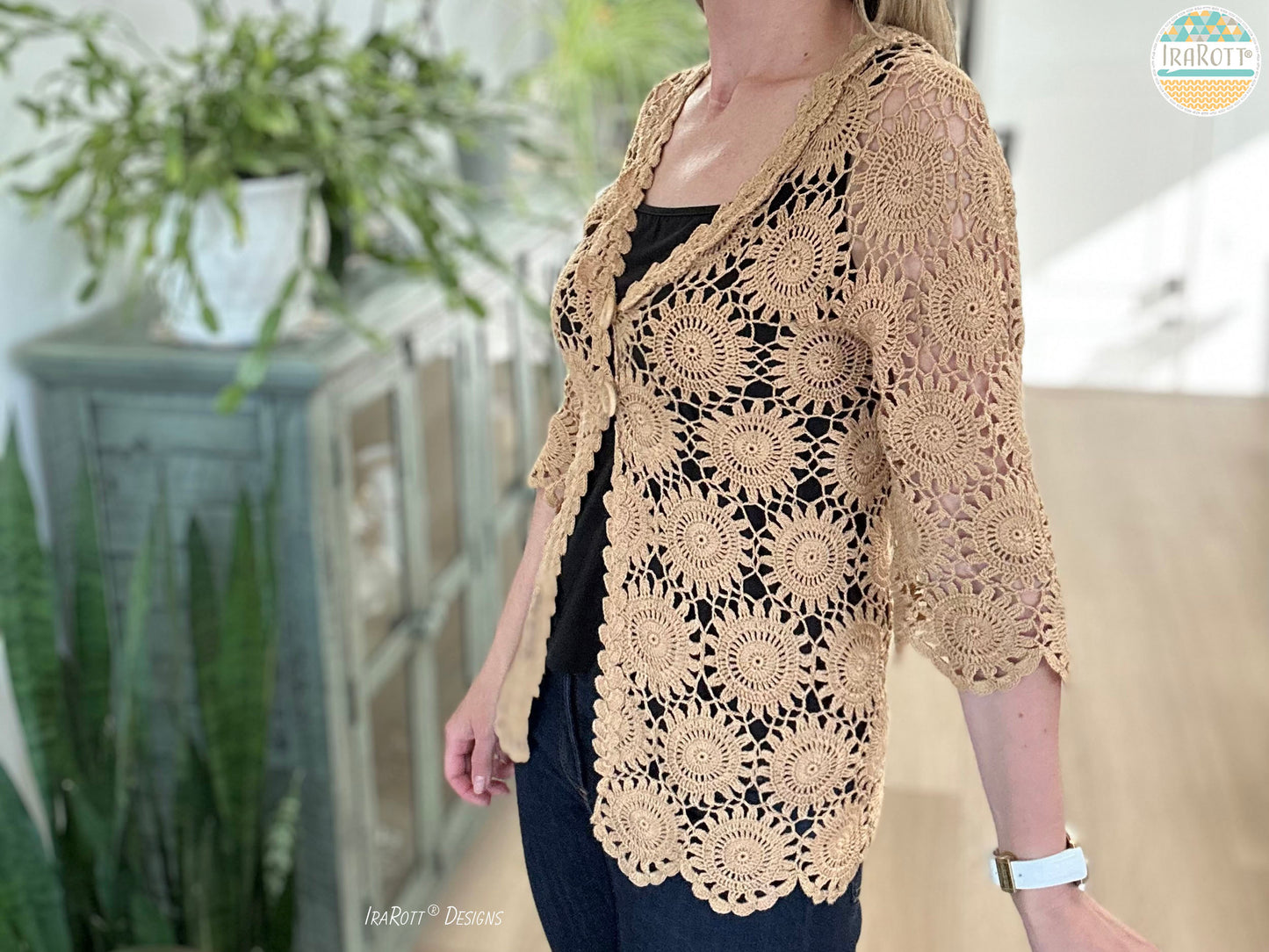 City Night Lace Cardigan Crochet Pattern