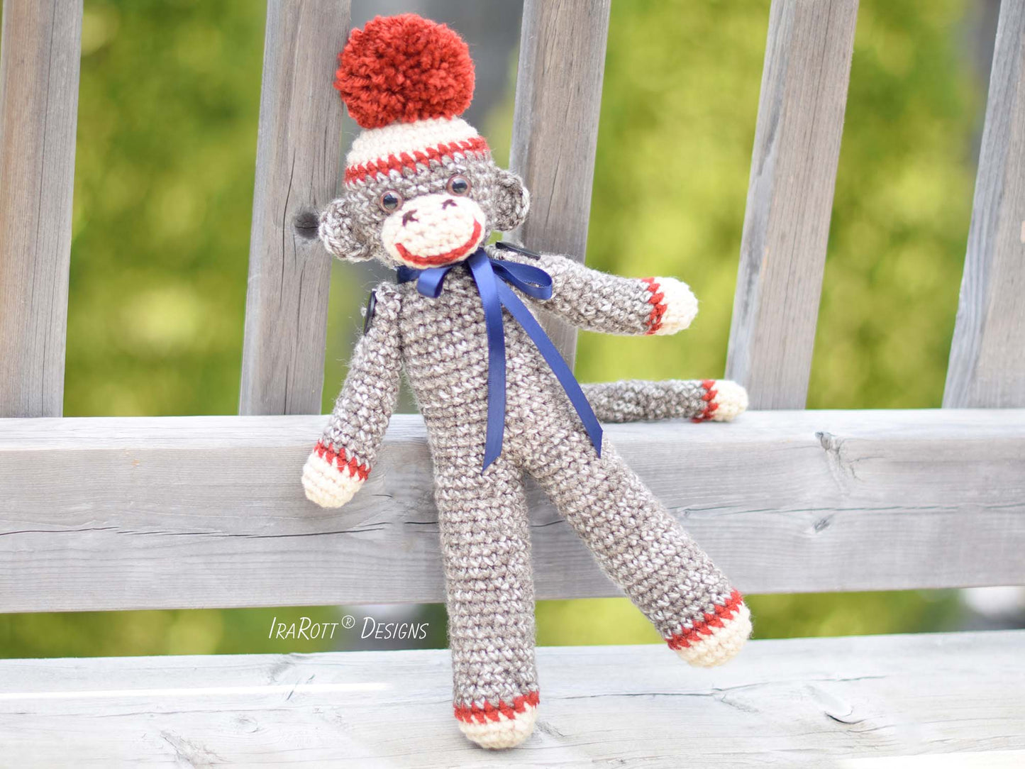 Spunky The Little Sock Monkey Amigurumi Crochet Pattern