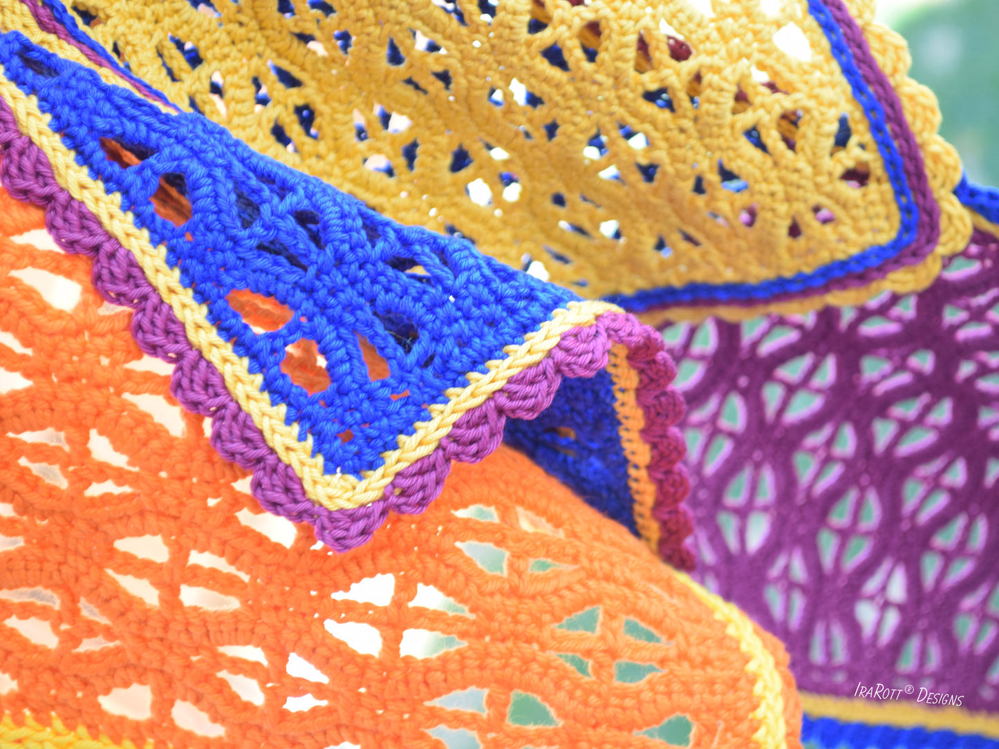 Clematis Table Toppers Crochet Pattern