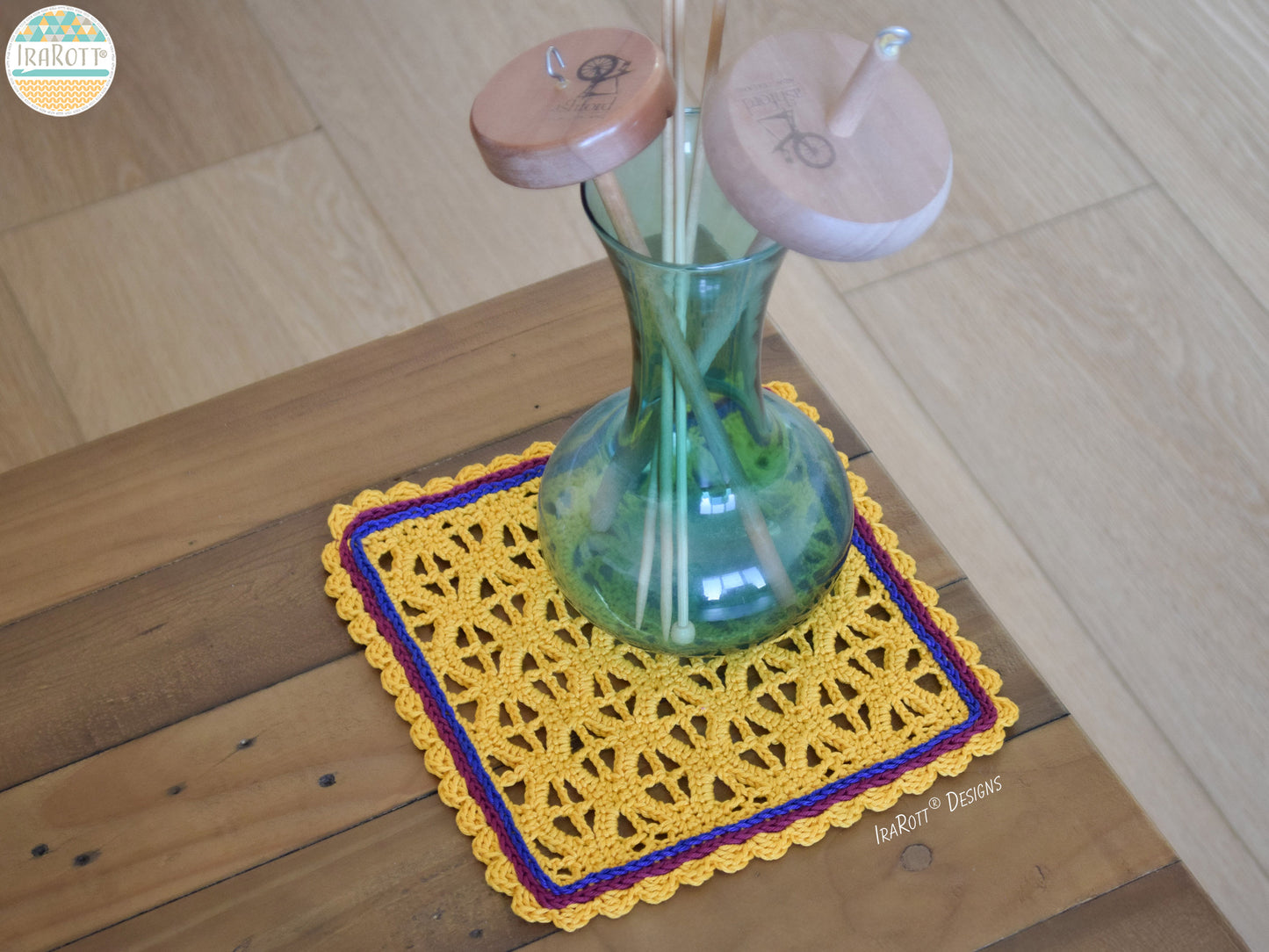 Clematis Table Toppers Crochet Pattern