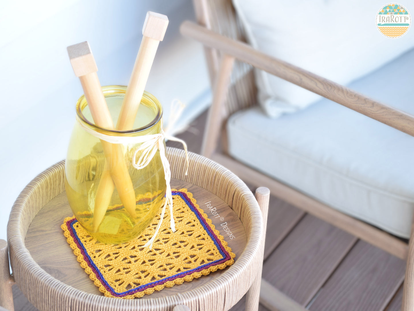 Clematis Table Toppers Crochet Pattern