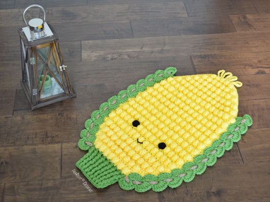 Corny The Cob Corn Rug Crochet Pattern
