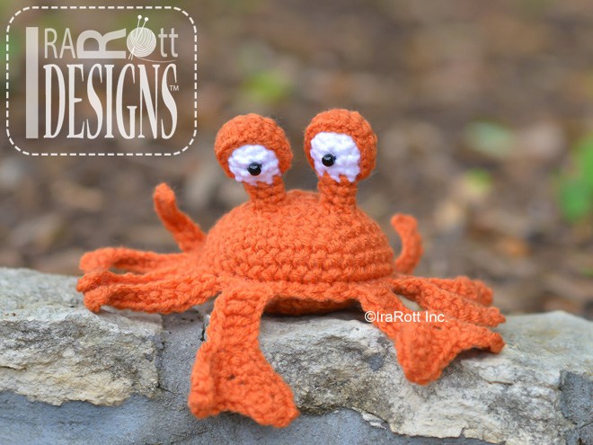 Cranky the Crab Hat and Toy Crochet Pattern