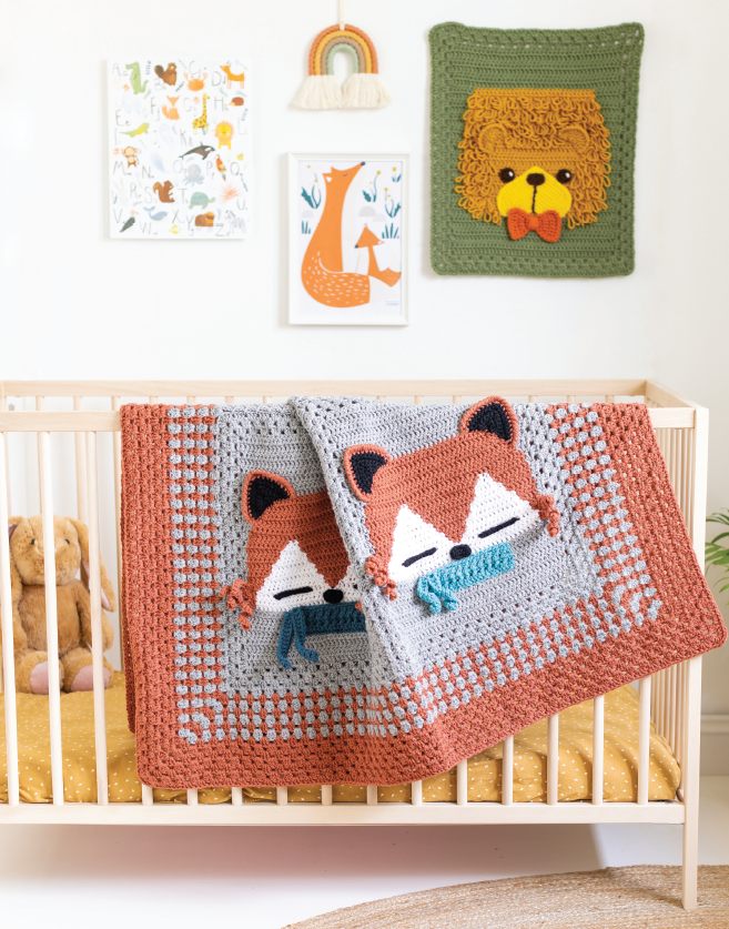 Crochet Animal Blankets and Blocks Book - Paperback