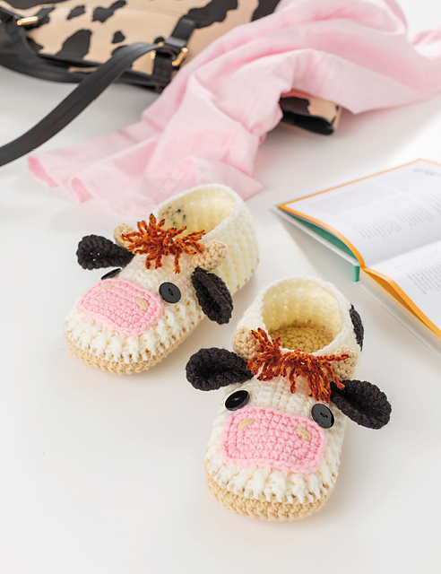 Crochet Animal Slippers Book - Paperback