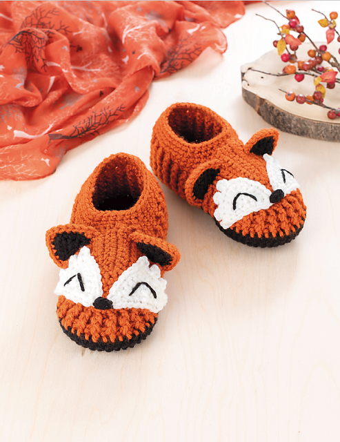 Crochet Animal Slippers Book - Paperback