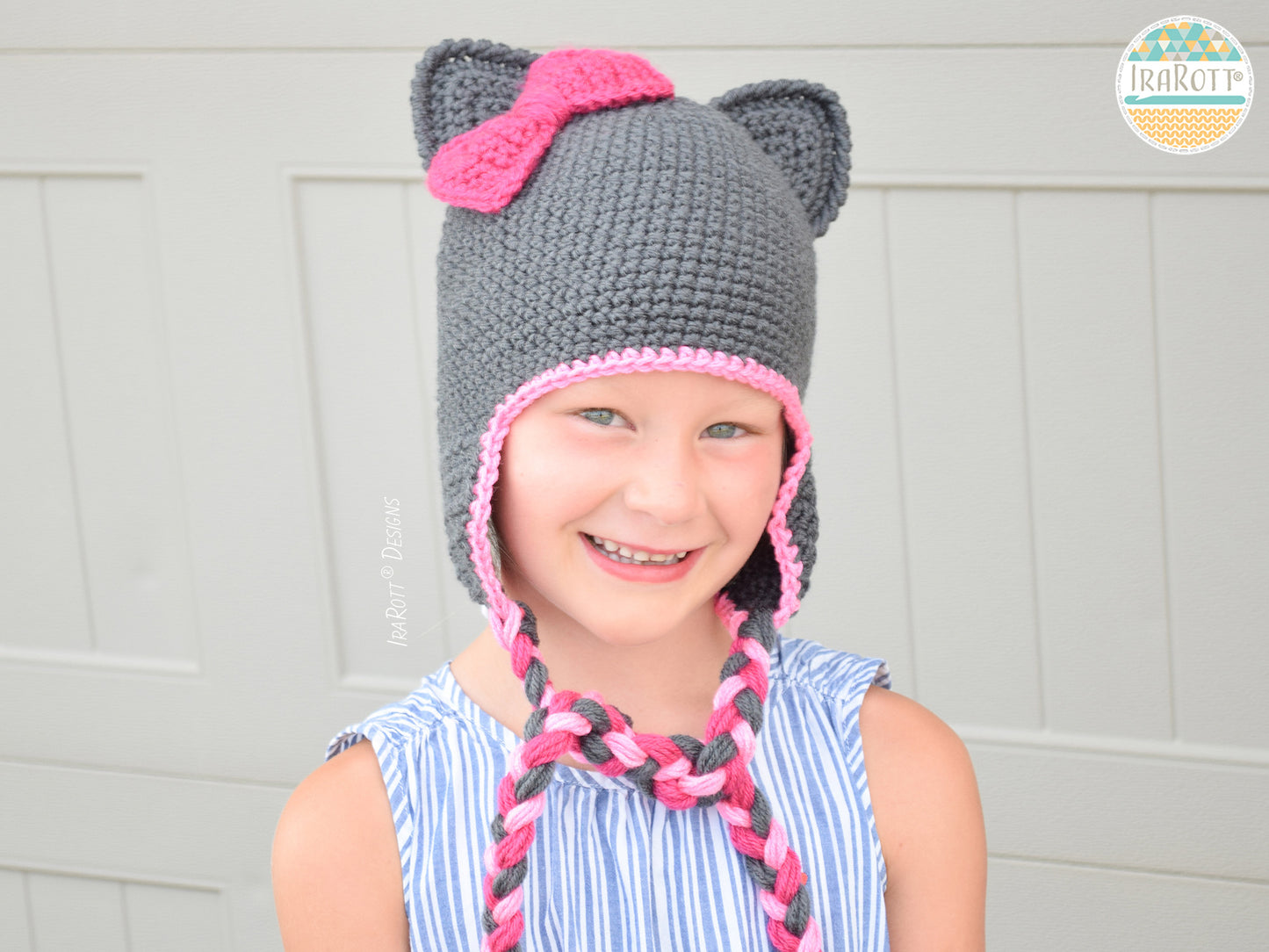 Sassy The Kitty Hat With Bow Crochet Pattern