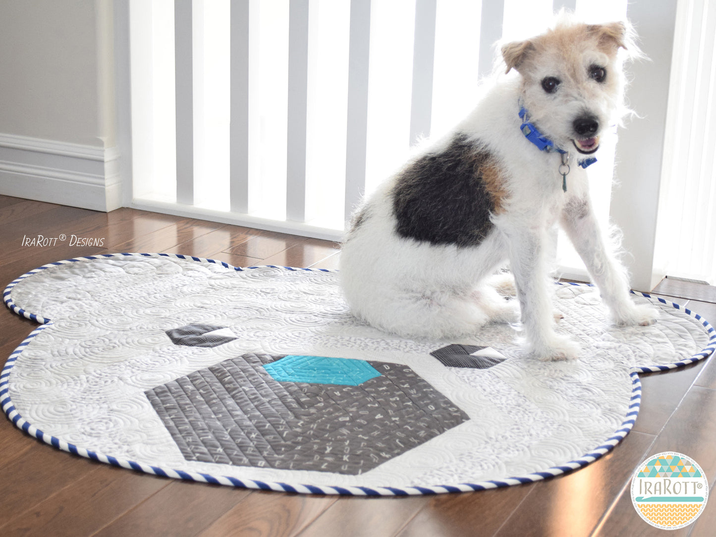 Cuddles The Hexi Bear Jelly Roll Rug Quilting Pattern