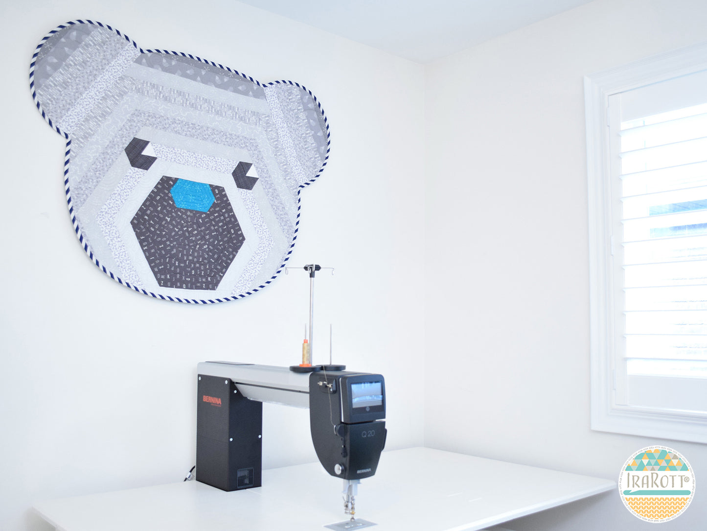 Cuddles The Hexi Bear Jelly Roll Rug Quilting Pattern