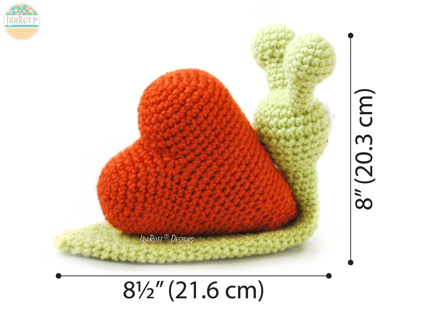 Cupid The Love Snail With Heart Amigurumi Crochet Pattern