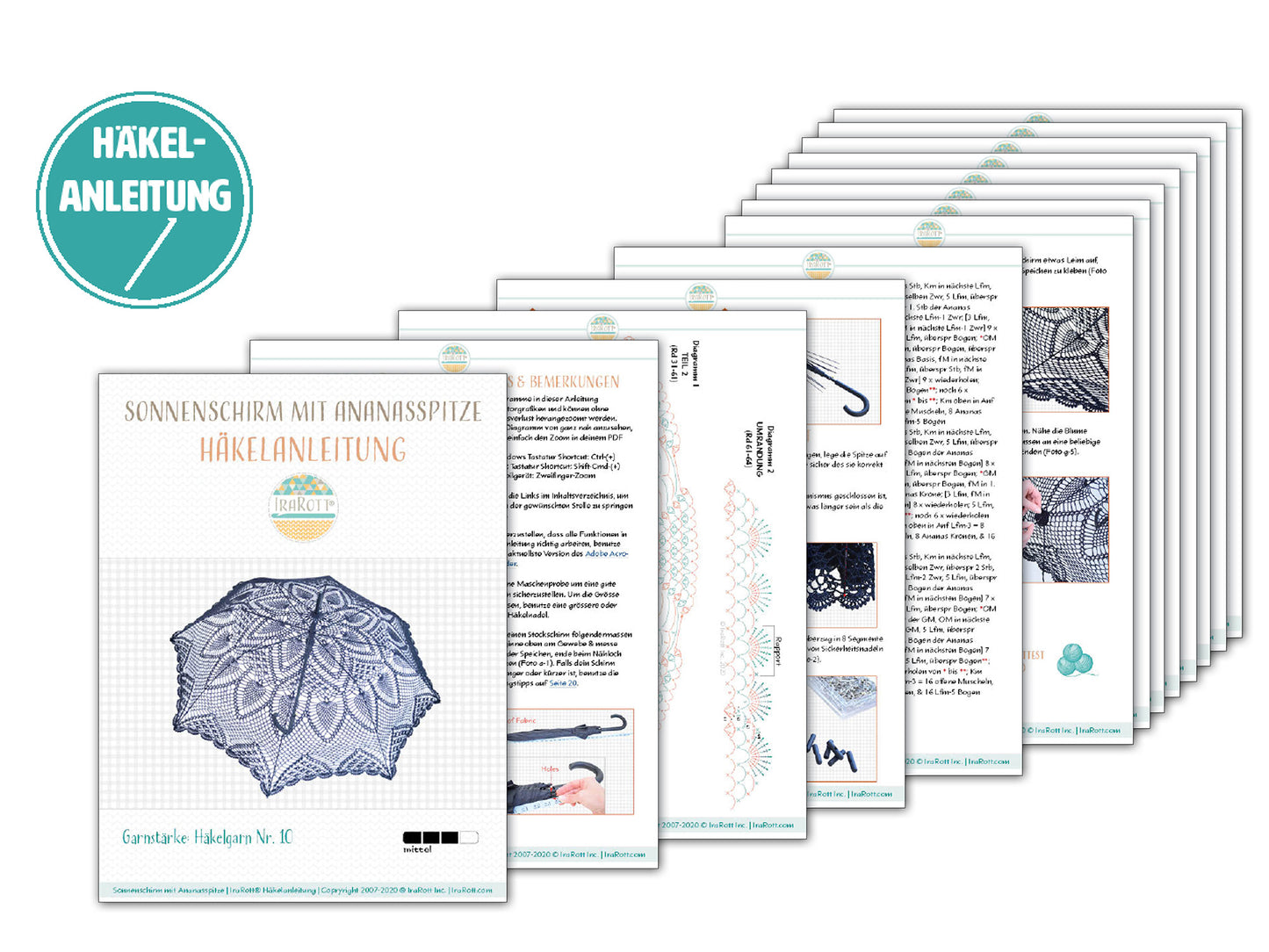 Pineapple Lace Parasol Crochet Pattern