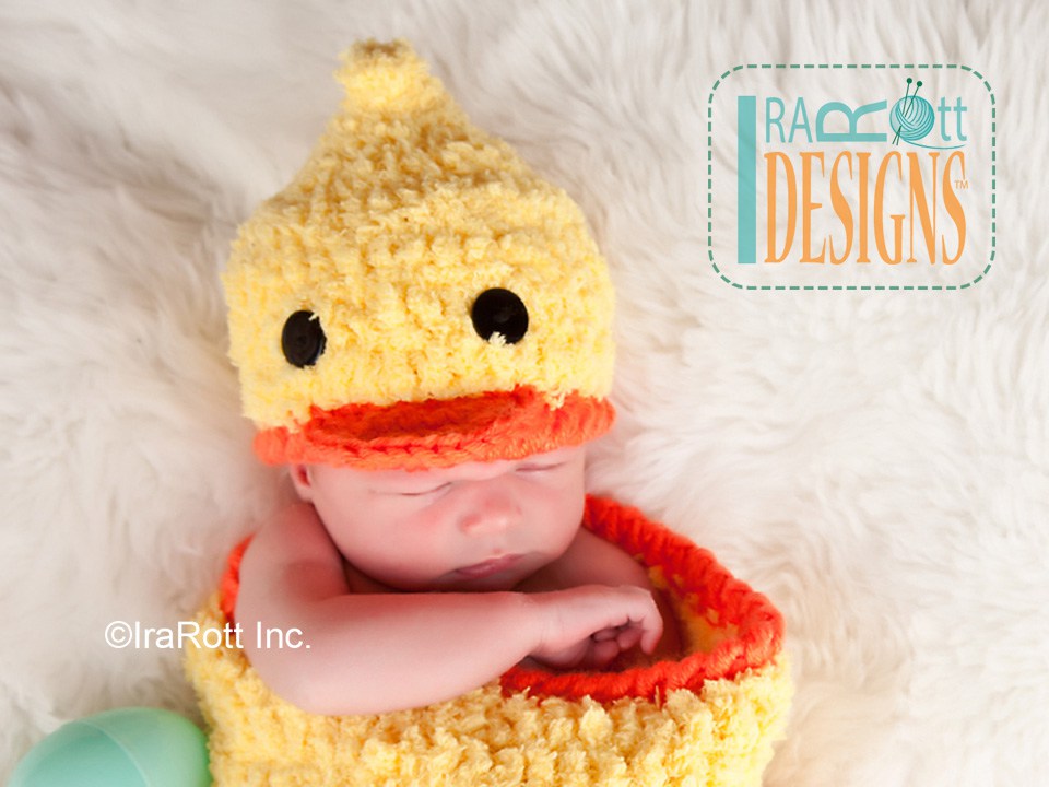 Quacky Easter Ducky Baby Set Crochet Pattern